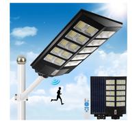 LAMPIONE SOLARE LED LUCE 6500K 800LED SENSORE MOVIMENTO INFRAROSSI IMPERMEABILE