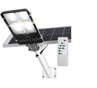 LAMPIONE SOLARE STRADALE LED 100W 200W 300W 400W FARO LUCE CREPUSCOLARE IP66