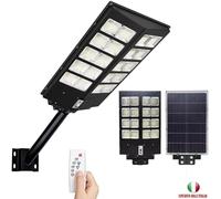 LAMPIONE STRADALE 600W 800W 1000W PANNELLO SOLARE TELECOMANDO CREPUSCOLARE IP67