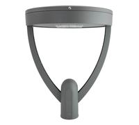 Lampione Stradale 65W Dual Gray1-10V Programmabiledriver Philips Colore Bianco Caldo 2.700K