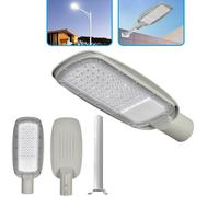 LAMPIONE STRADALE A LED CON PALO STAFFA ESTERNO FARO LED LUCE FREDDA 6500K 150W