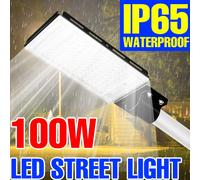 Lampione stradale a LED Faretto da esterno IP65 Proiettore impermeabile Illuminazione da giardino Cortile Lampada da parete a LED bianco freddo/caldo AC220-240V