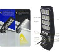 LAMPIONE STRADALE CON TELECAMERA E PANNELLO SOLARE 400W FARO LED PTZ ICSEE