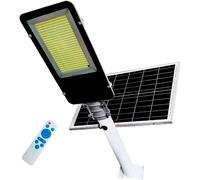 LAMPIONE STRADALE FARO A LED 1000W CON PANNELLO SOLARE TELECOMANDO CREPUSCOLARE