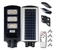lampione stradale faro a led 180W con pannello solare telecomando crepuscolare
