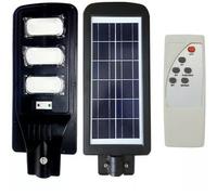 Lampione Stradale Faro A Led 90W + Pannello Solare + Telecomando E Crepuscolare
