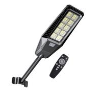 Lampione stradale Faro a LED con Pannello a Ricarica Solare per Esterno da 170W