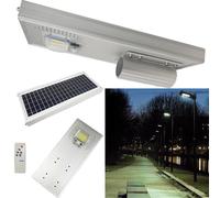 LAMPIONE STRADALE FARO FARETTO ENERGIA SOLARE LED FOTOVOLTAICO LUCE 50W JD1950