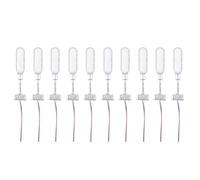Lampione stradale in metallo per layout treno N Gauge 28mm (argento) | Compatibile con calibro N, altezza 28 mm, finitura metallica realistica, fascio LED bianco, perfetto per i lati della pista