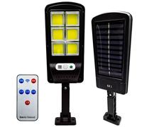 LAMPIONE STRADALE LED 18W faro solare + staffa telecomando sensore di movimento