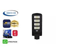 LAMPIONE STRADALE LED 200 WATT PANNELLO SOLARE FOTOVOLTAICO FARO CON TELECOMANDO