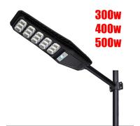 LAMPIONE STRADALE LED 300 400 500w PANNELLO SOLARE FOTOVOLTAICO FARO STAFFA