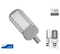 Lampione Stradale Led 50W 6400K 120lm/W Street Lamp Per Strada Giardino Villa IP