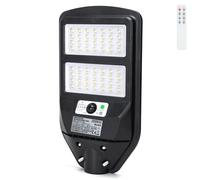 Lampione stradale Led 70W Nero con pannello solare IP65 Bianco freddo 6500K con sensore crepuscolare e di movimento Aigostar