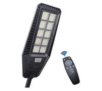 LAMPIONE STRADALE LED CON PANNELLO SOLARE 400W 500W 600W 800W CREPUSCOLARE IP65