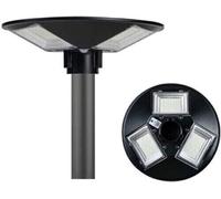 LAMPIONE STRADALE LED CON PANNELLO SOLARE CREPUSCOLARE 150W LUCE FREDDA IP66 UFO