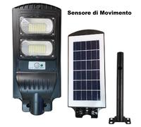Lampione stradale Led kit pannello Solare fotovoltaico faro Luce Energia IP65