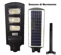 lampione stradale led Solare 90W kit faro fotovoltaico Luce sensore telecomando