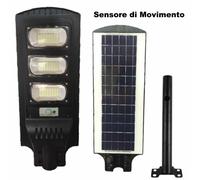 lampione stradale led Solare 90W kit faro fotovoltaico Luce sensore telecomando