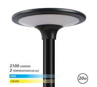 Lampione stradale LED solare Elbat 20W 2100Lm 3000K/6000K - Colore nero NEW