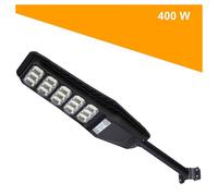 LAMPIONE STRADALE LUCE ENERGIA SOLARE LED 400WATT SENSORE PIR STAFFA TELECOMANDO