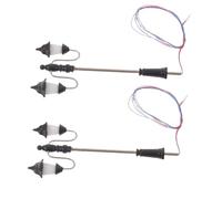 Lampione Stradale Modello 1: 100 a Doppia Testa, 2 Pezzi