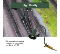 Lampione stradale palo + resistenze accessori assemblaggio led modellismo ferrov