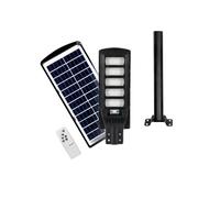 Lampione Stradale Pannello LED Solare 30W 100W 200W 300W 400W staffa NERA