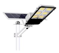 LAMPIONE STRADALE SOLARE 600W FARO LED CON PANNELLO TELECOMANDO CREPUSCOLARE