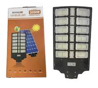 LAMPIONE STRADALE SOLARE FARO LED 2000W CON TELECOMANDO IMPERMEABILE