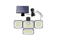 Lampione Stradale Solare LED/COB Sensore Di Movimento A Parete A Testa Multipla Illuminazione Esterna Integrata Impermeabile For Cortile Garage da giardino(333 LED)