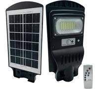Lampione Stradale Solare LED con Pannello Telecomando e Asta Fotovoltaico [EEK: A]