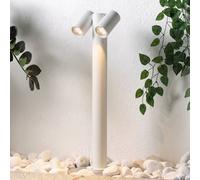 Lampione Tulimar di PRIOS, a 2 luci, 60 cm, bianca, IP65 PRIOS