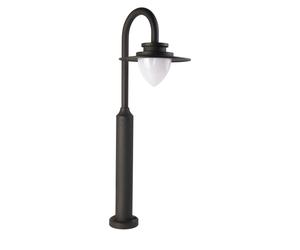 Lampione Vintage - Decò Texas Alluminio Grigio Policarbonato Led 9W 3000K