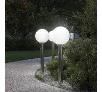 Lampioni a dissuasore con sensore 3 pz 80 cm Acciaio Inox IP44