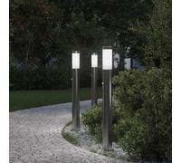 Lampioni a dissuasore con sensore 3 pz 80 cm Acciaio Inox IP44