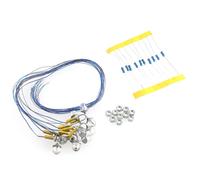 Lampioni a LED completi di lampade per case H0 edifici 10 pezzi 1:87 3V AC o DC