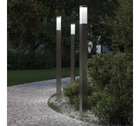 Lampioni a palo 3 pz 110 cm Acciaio Inox IP44