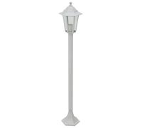 vidaXL Lampioni da Giardino 6 pz E27 110 cm in Alluminio Bianco
