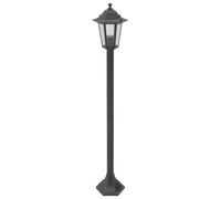 vidaXL 6X Lampioni da Giardino E27 Alluminio Bronzo Luce da Esterno Lanterna
