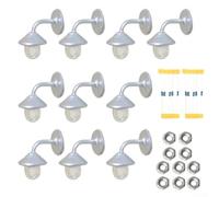 Lampioni LED Solari per Giardino 72 LED Luce Calda | Materiale ABS per robusto, grado IP65, resiste a pioggia neve e temperature da -20 a 60 gradi Celsius