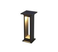 Lampioni solari da paesaggio su palo, luce calda, LED colonne da esterno | Lampade for sentieri moderne in alluminio, Prato Terrazza Passaggi Sentieri Cortile Giardino Viale(40CM)