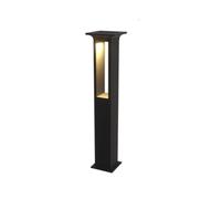 Lampioni solari da paesaggio su palo, luce calda, LED colonne da esterno | Lampade for sentieri moderne in alluminio, Prato Terrazza Passaggi Sentieri Cortile Giardino Viale(80CM)