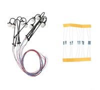 Lampioni stradali a LED per modellismo ferroviario a LED, scala 1:160, pali della lampada del calibro N per i layout del treno scenario Diorama 4,5 cm testa rotonda colonna di rame 10 Pack con