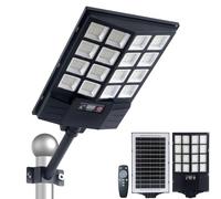 Lampioni stradali solari per esterni, 8500 K, luce a LED per vialetto a energia solare, sensore di movimento di inondazione al crepuscolo, illuminazione all'alba, supporto impermeabile (1Pieces)