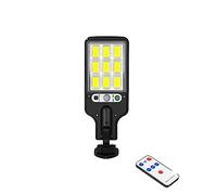 Lampioni Stradali Solari Principali, 108/117 COB Lampione solare da esterno Confezione da 4 con 3 modalità Sensore di movimento impermeabile Illuminazione di sicurezza Lampada da parete a LED for giar