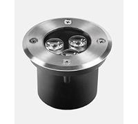 Lampo Faretto LED 12V Da Incasso Pavimento Carrabile Calpestabile in alluminio e acciaio inox Per Esterno - 3W, 4000°K LUCE NEUTRA
