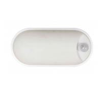 LAMPO -Plafoniera Ovale 18W LED Sistema Tricolor con Sensore da Esterno/Interno