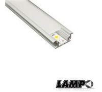 LAMPO PR/CAL Profilo alluminio incasso calpestabile L.2mt per strisce led. Diffusore e tappi non inclusi