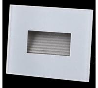 Lampo Segnapasso in Vetro TRICOLOR Inclinato a LED Dimmerabile 5W Per Scatole Standard 503 IP66